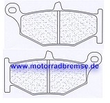 Bremsbelag hinten Carbone Lorraine RX3