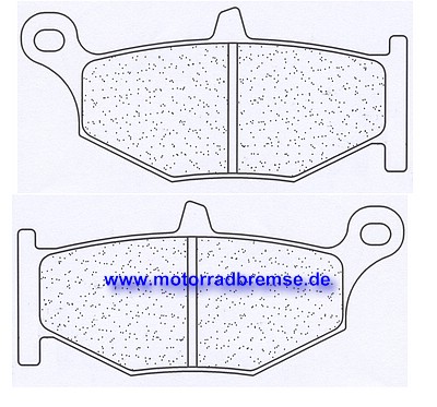 Bremsbelag hinten Carbone Lorraine RX3